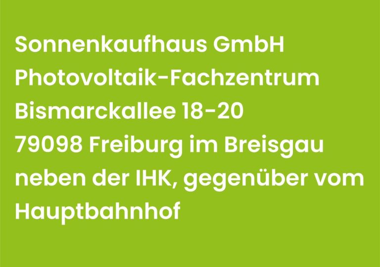 Kontakt zum Sonnenkaufhaus 0761-88898600 und info@sonnenkaufhaus.de